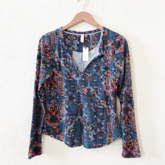 NWT Anthropologie Pilcro Printed Thermal S - Picture 1 of 3